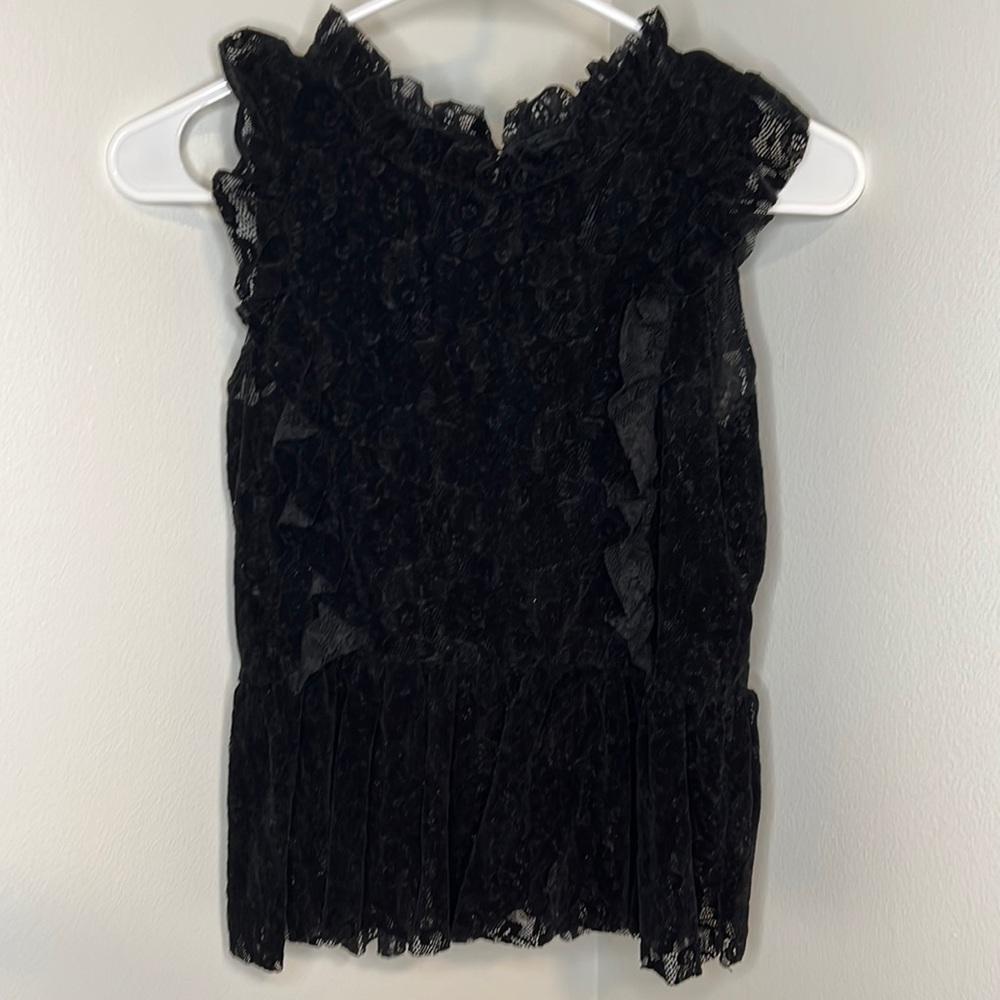 Kids L, black Lacey top